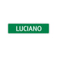 Luciano Street Sign Children Name Room Plate