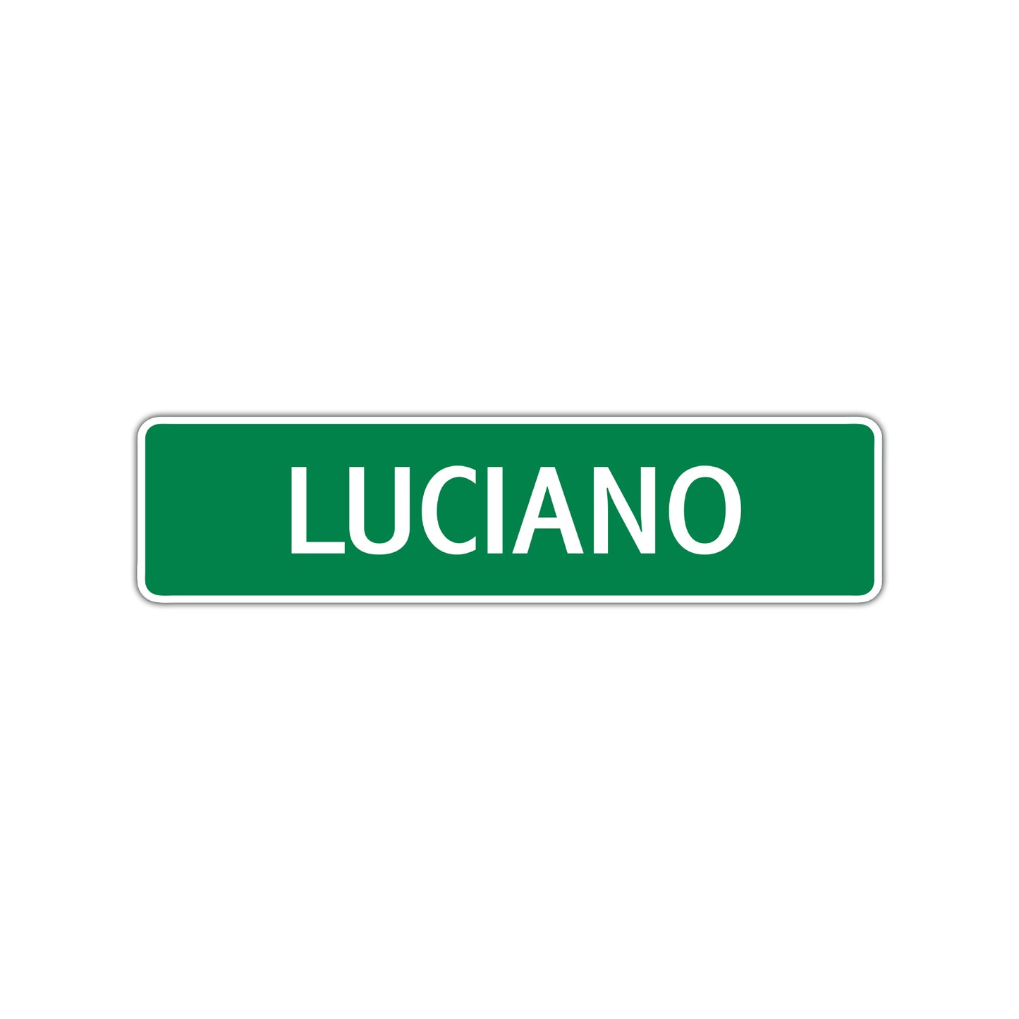 Luciano Street Sign Children Name Room Plate