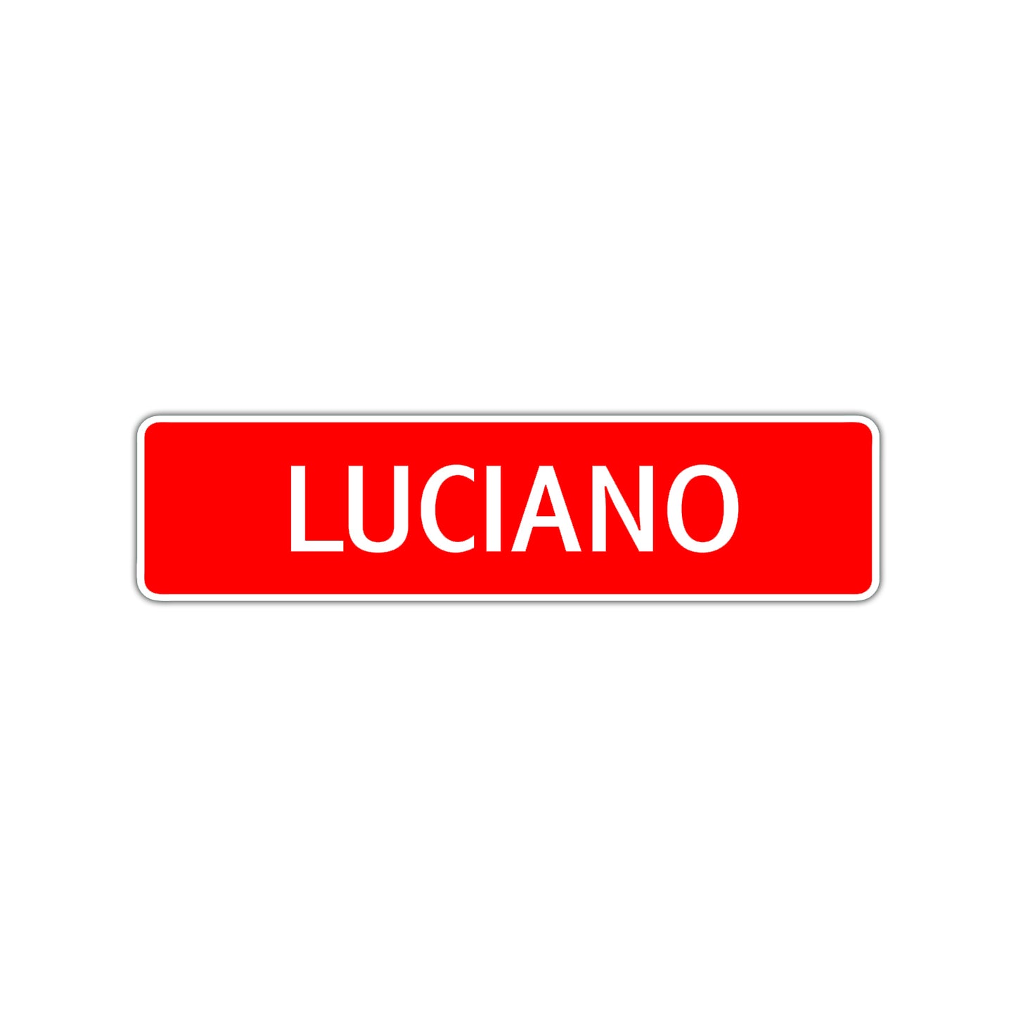 Luciano Street Sign Children Name Room Plate
