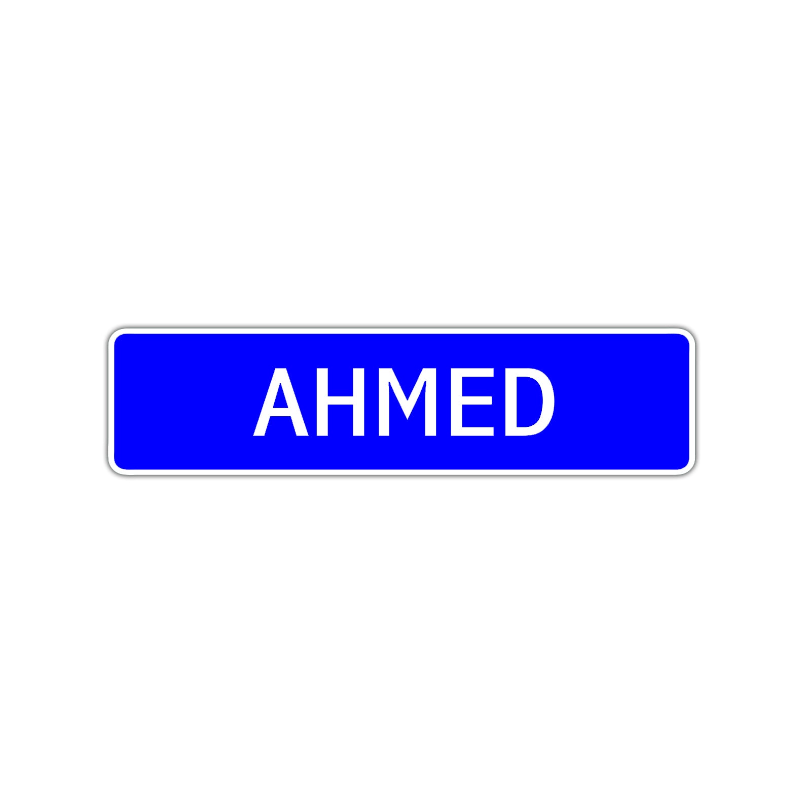 Ahmed Street Sign Children Name Room Plate