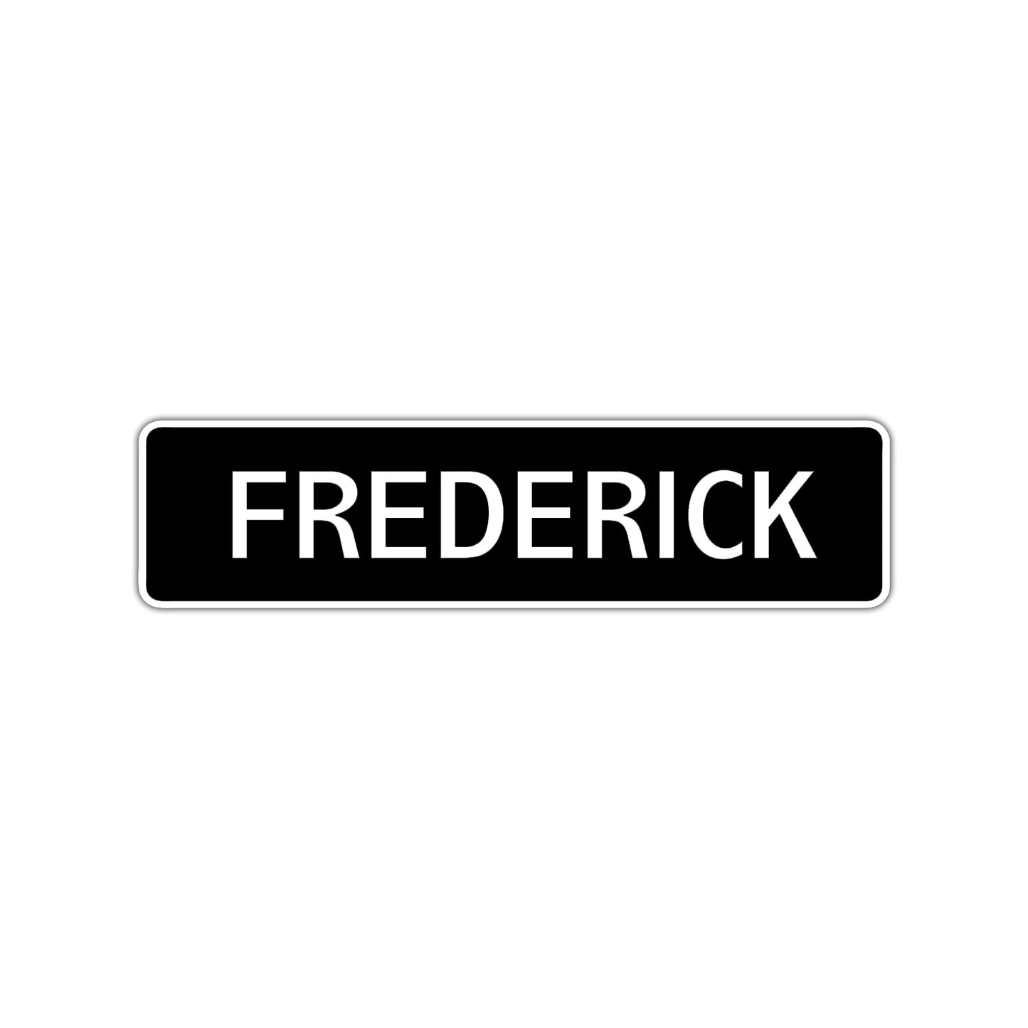 Frederick Street Sign Children Name Room Plate