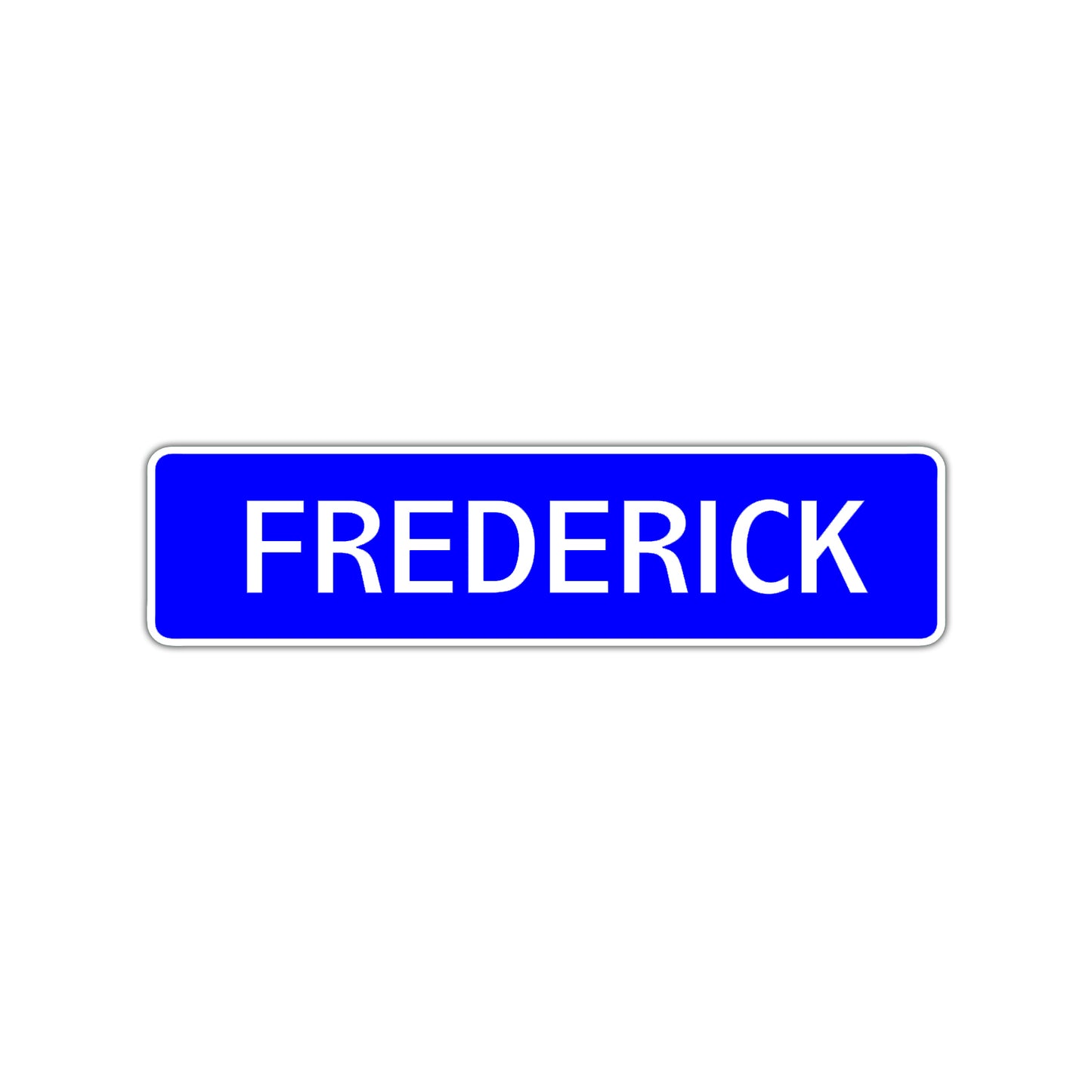 Frederick Street Sign Children Name Room Plate