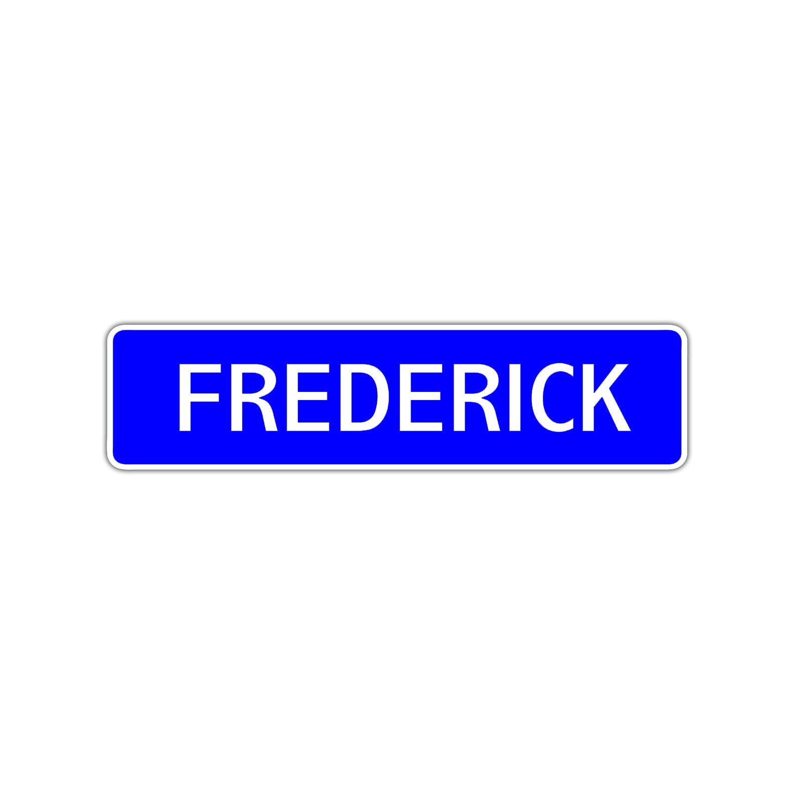 Frederick Street Sign Children Name Room Plate
