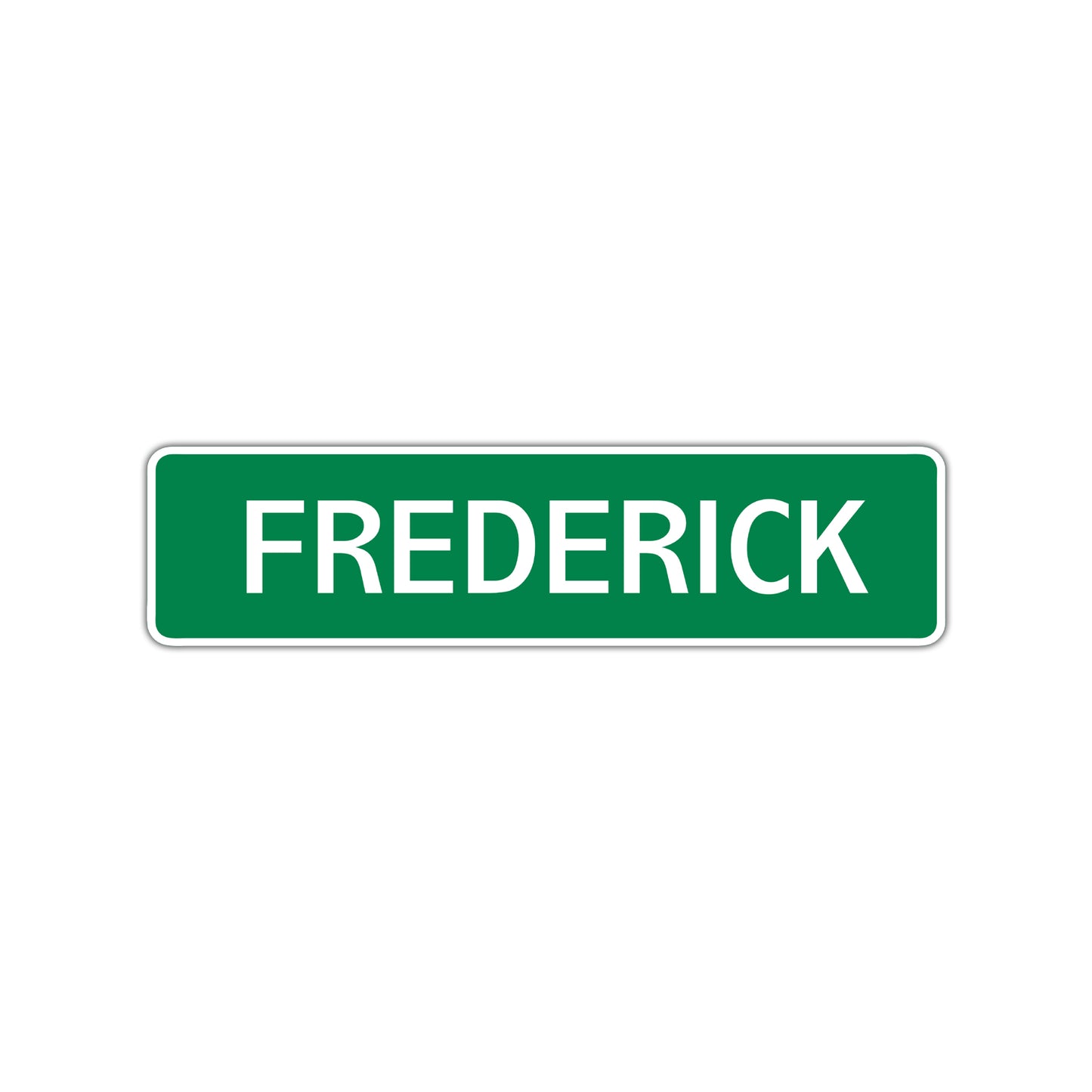 Frederick Street Sign Children Name Room Plate