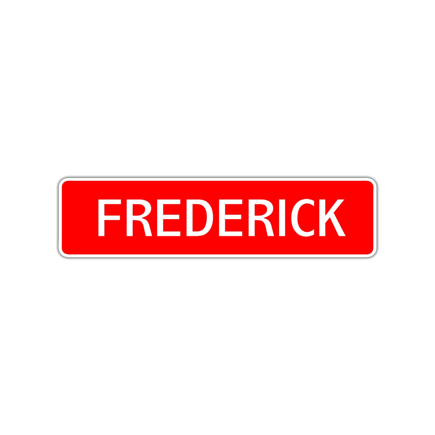 Frederick Street Sign Children Name Room Plate