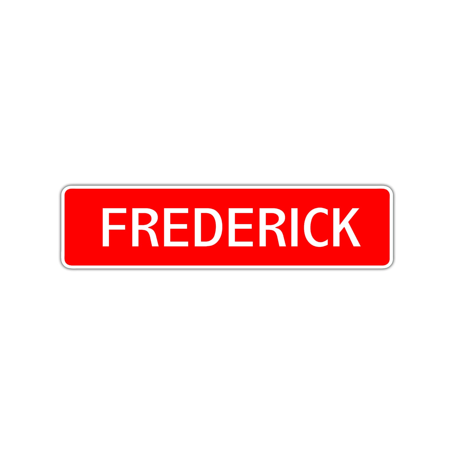 Frederick Street Sign Children Name Room Plate