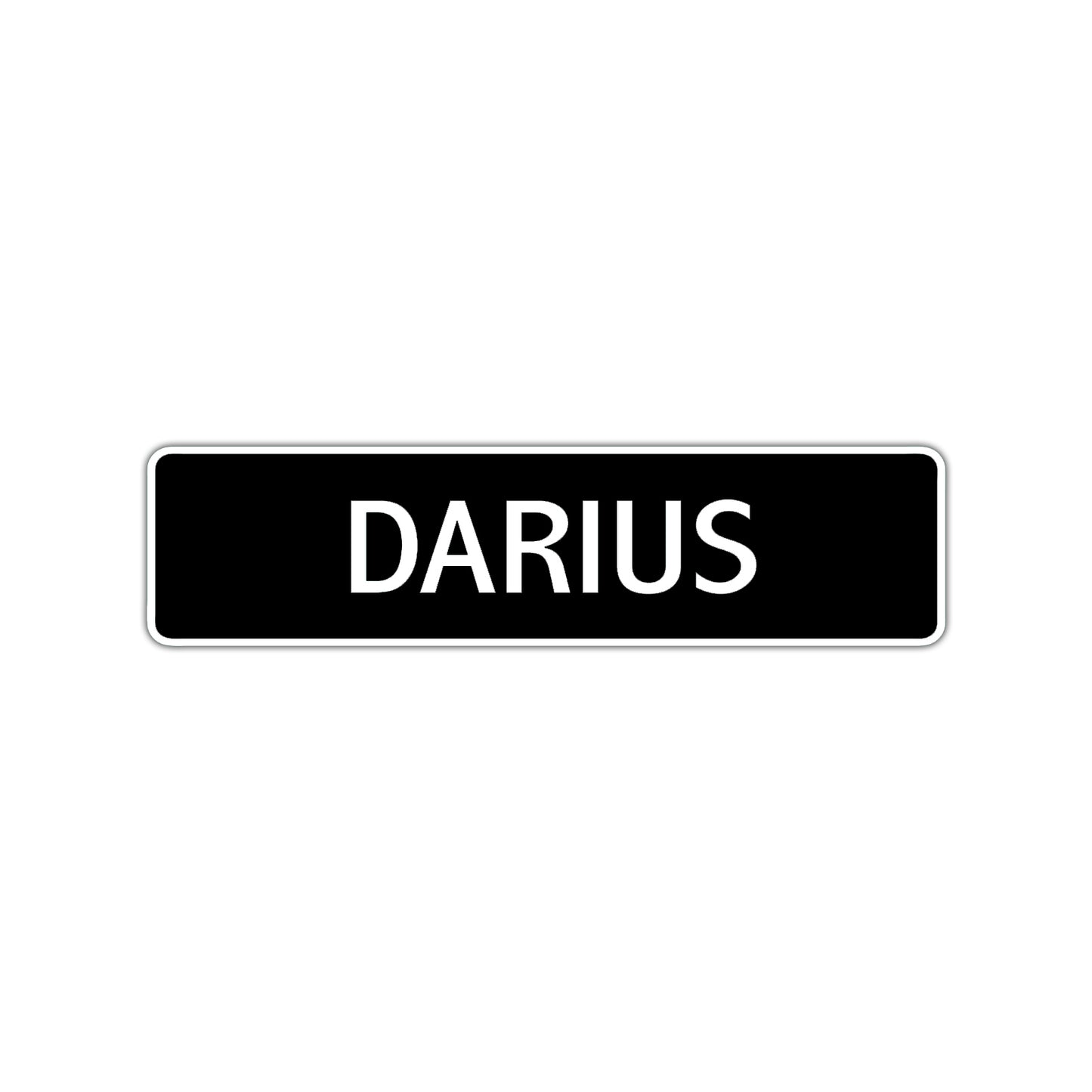 Darius Street Sign Children Name Room Plate