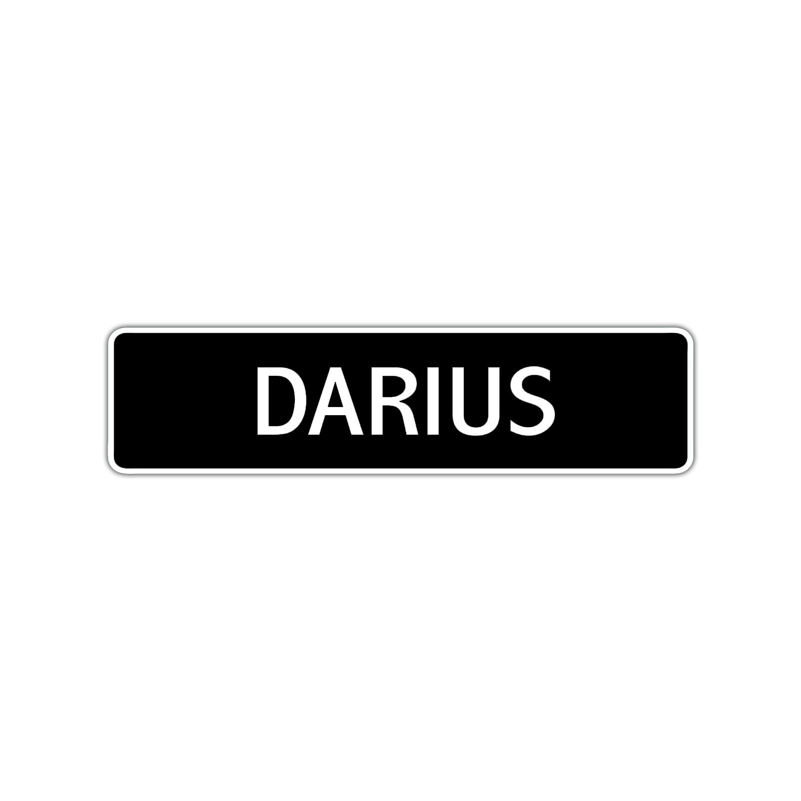 Darius Street Sign Children Name Room Plate