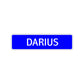 Darius Street Sign Children Name Room Plate
