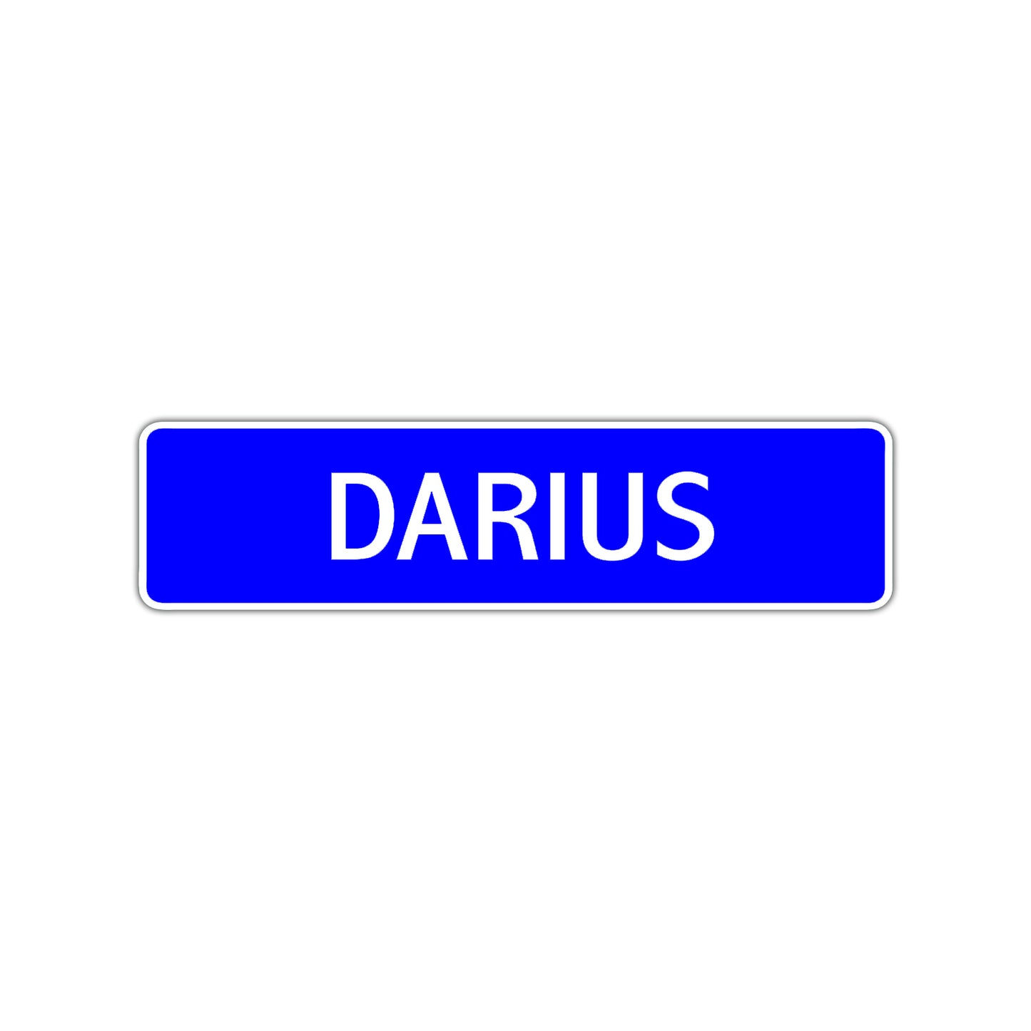 Darius Street Sign Children Name Room Plate