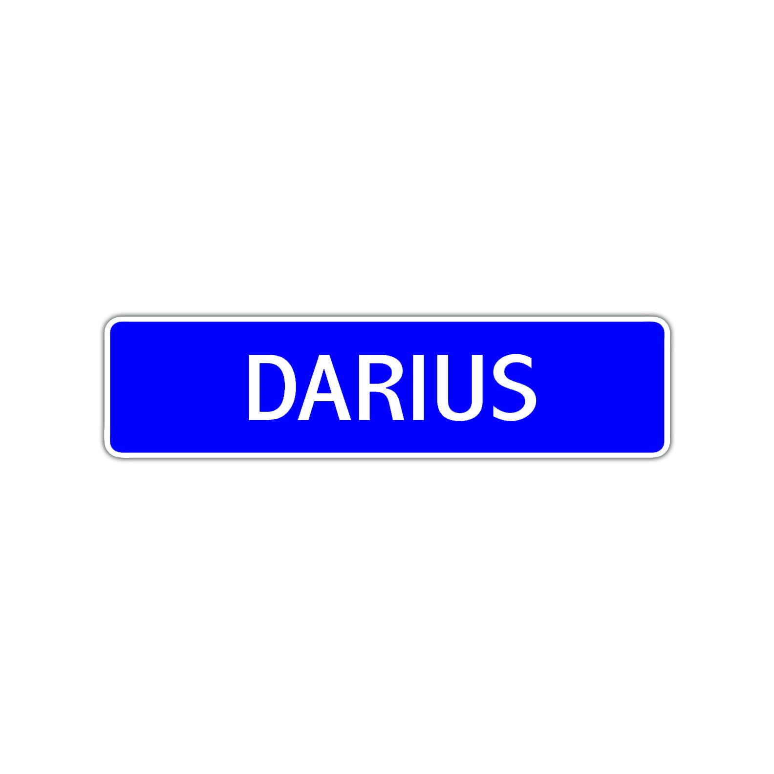 Darius Street Sign Children Name Room Plate