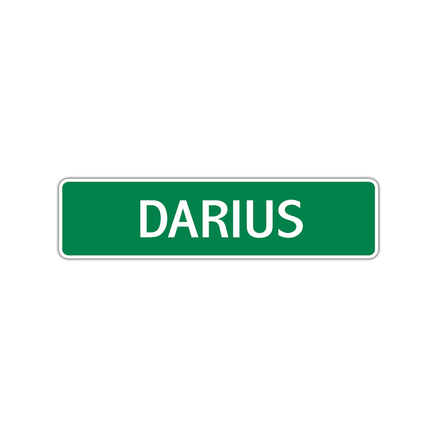 Darius Street Sign Children Name Room Plate