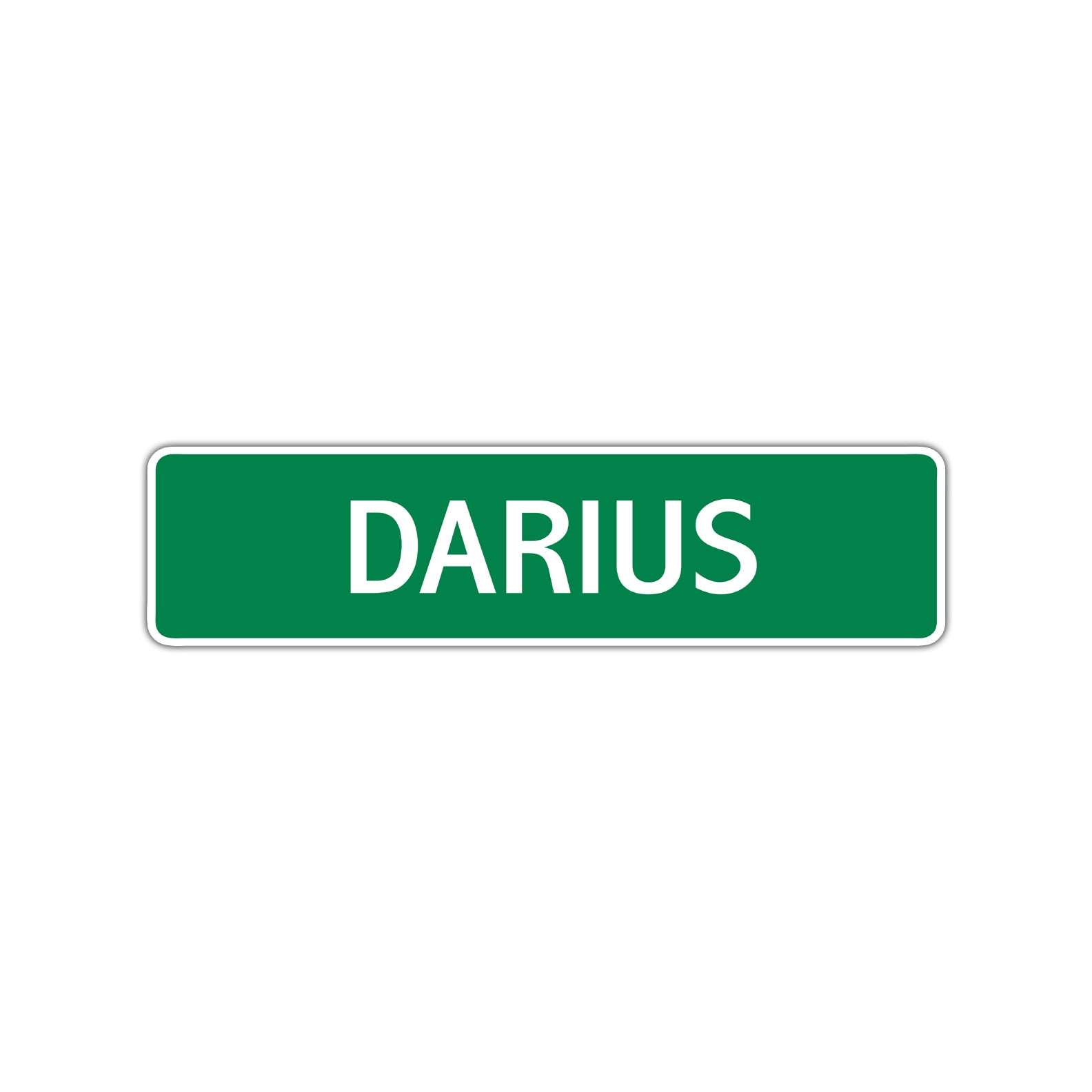 Darius Street Sign Children Name Room Plate