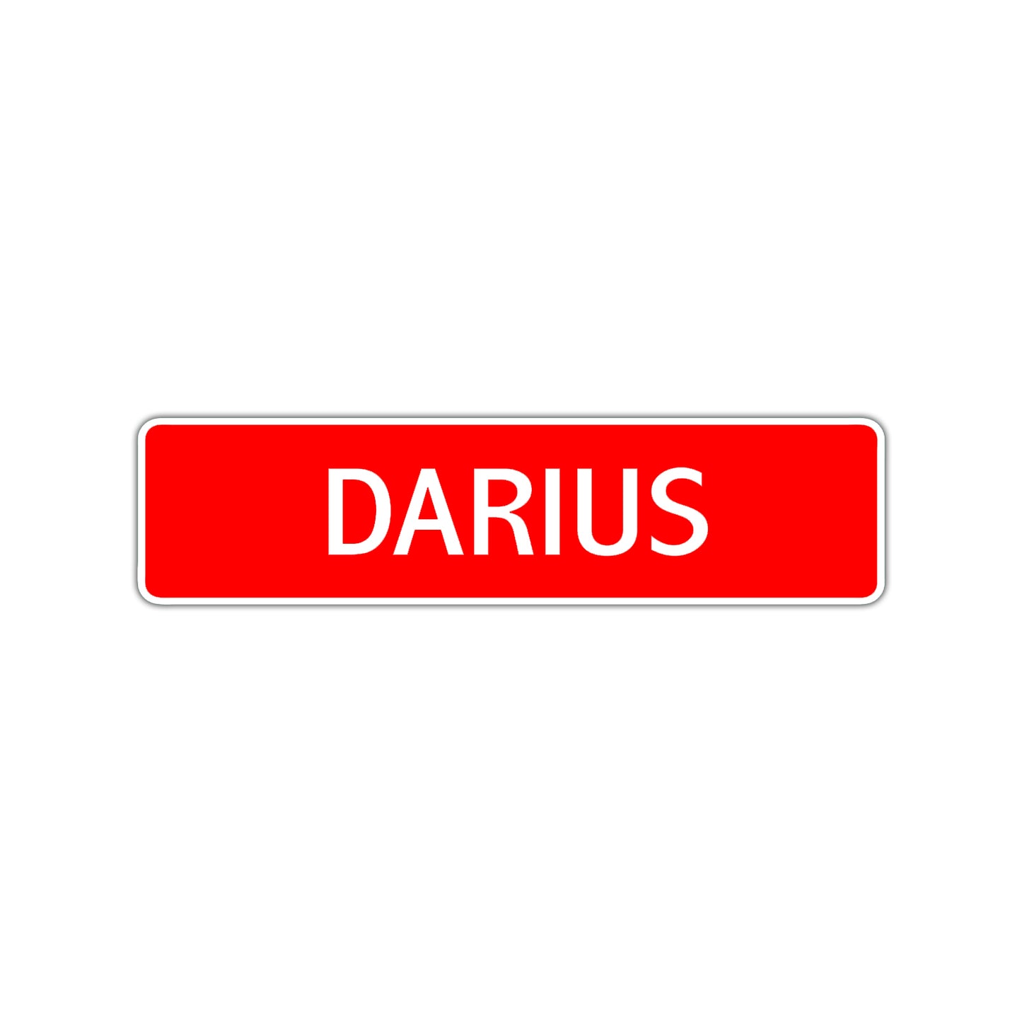 Darius Street Sign Children Name Room Plate