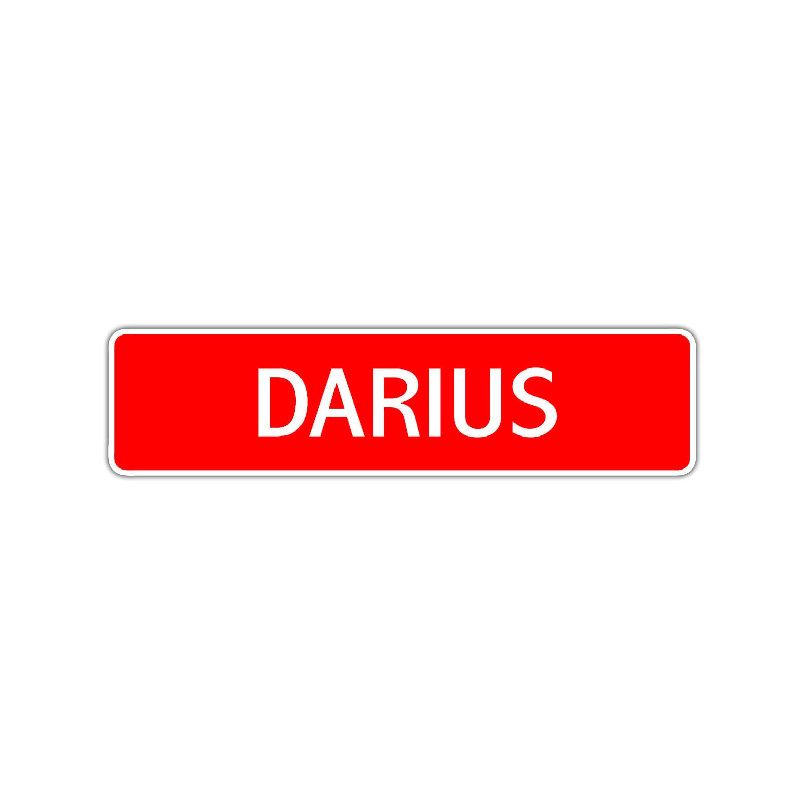 Darius Street Sign Children Name Room Plate