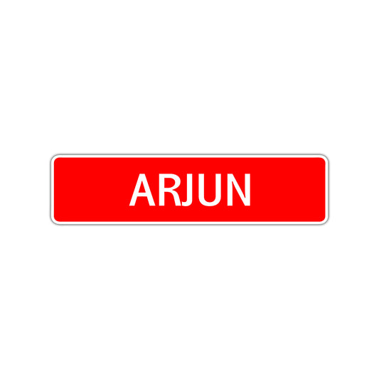 Arjun Street Sign Children Name Room Plate