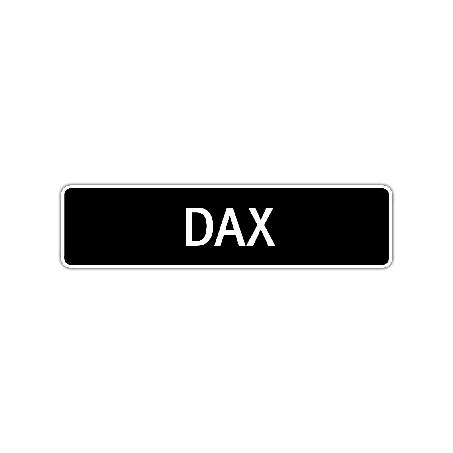 Dax Street Sign Children Name Room Plate