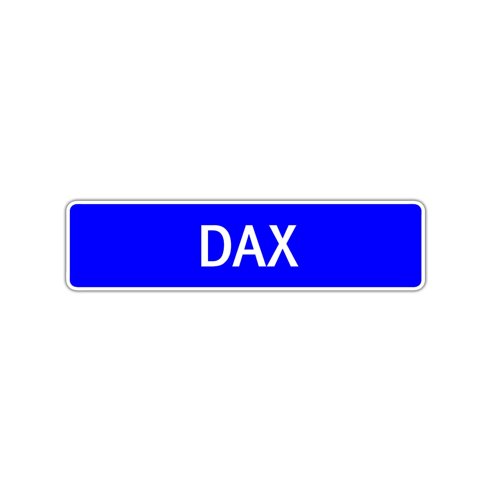 Dax Street Sign Children Name Room Plate