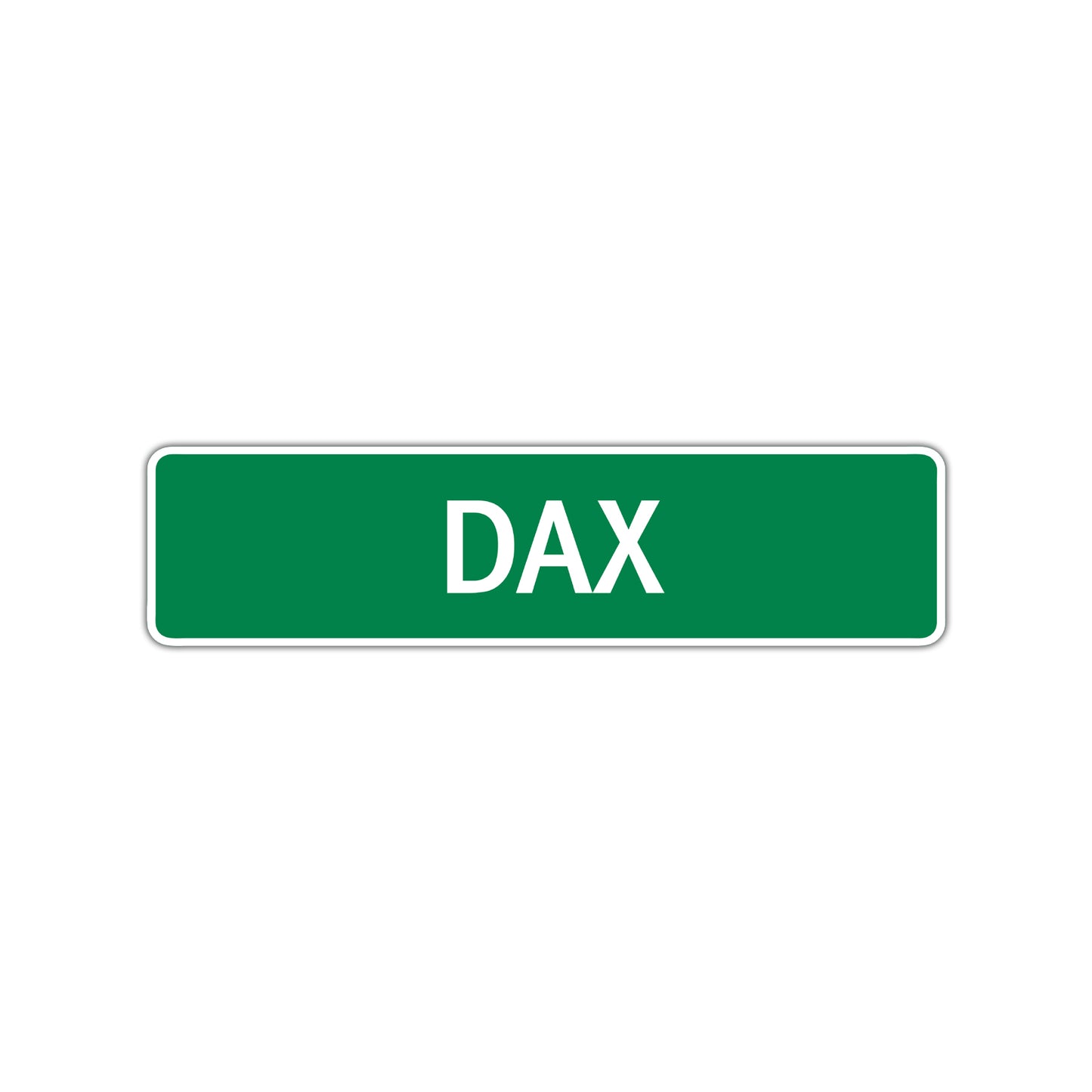 Dax Street Sign Children Name Room Plate