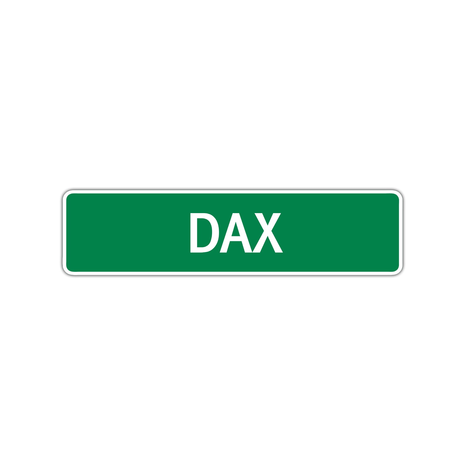 Dax Street Sign Children Name Room Plate