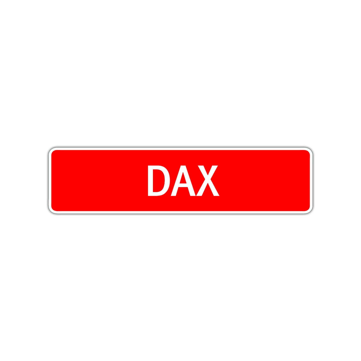 Dax Street Sign Children Name Room Plate