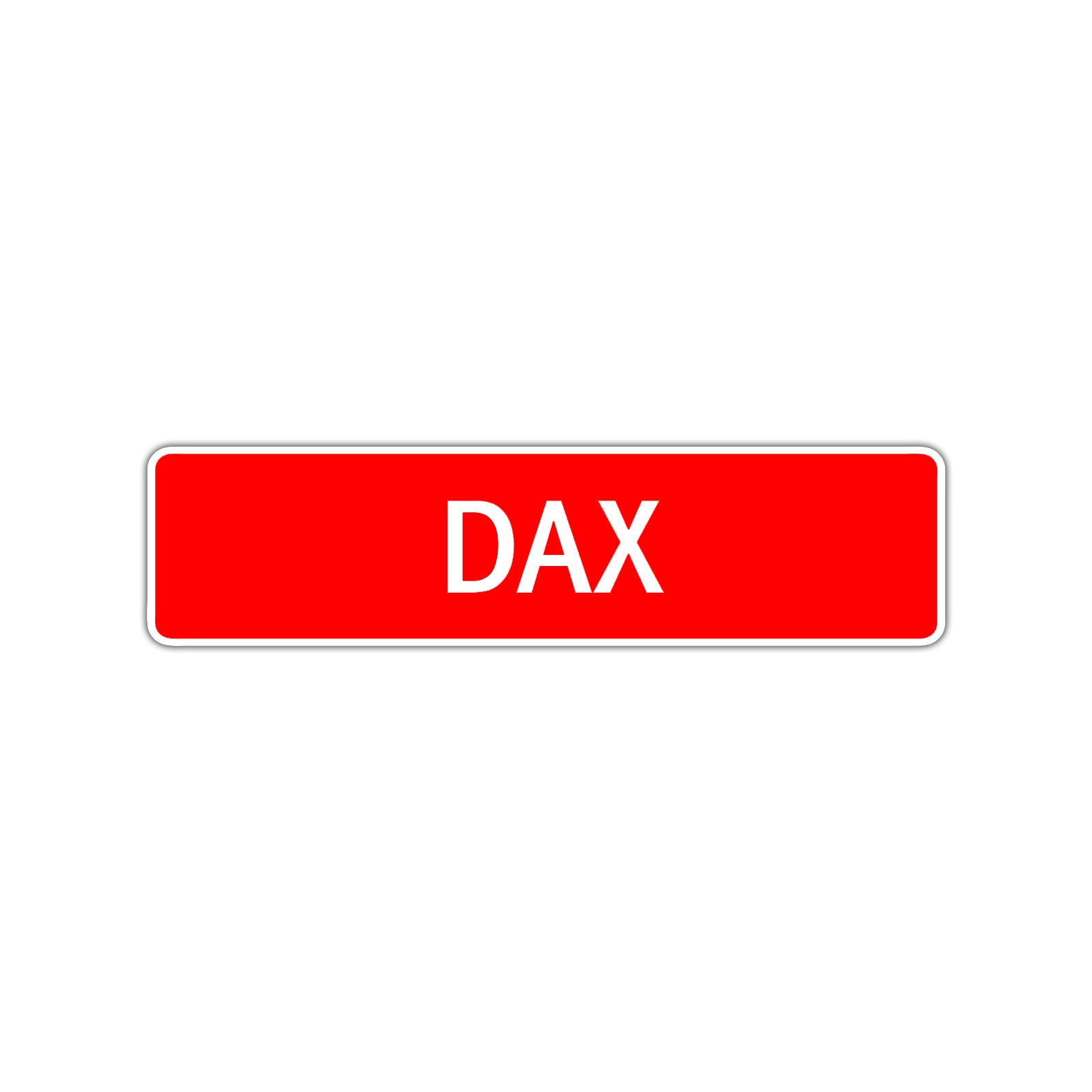 Dax Street Sign Children Name Room Plate