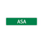 Asa Street Sign Children Name Room Plate