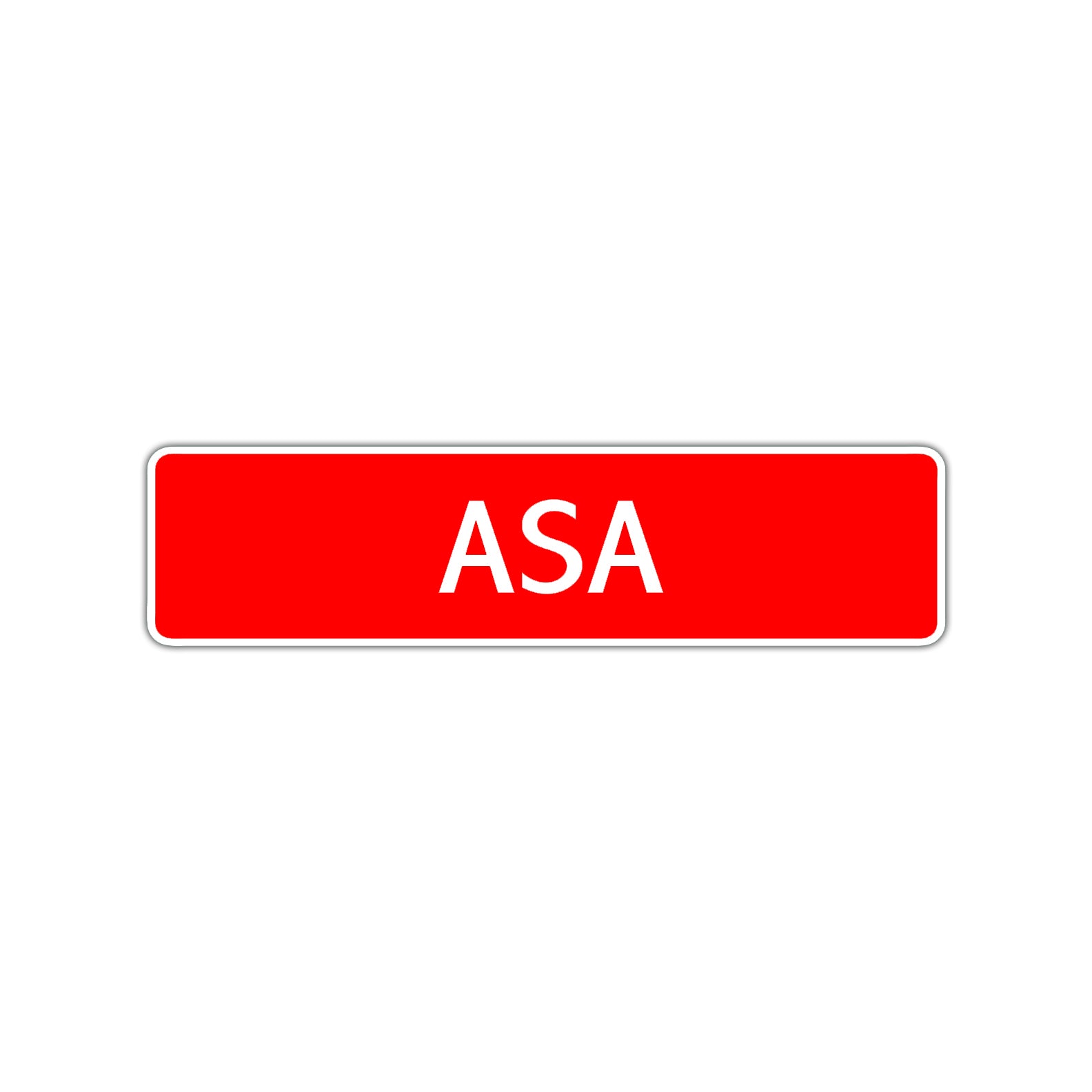 Asa Street Sign Children Name Room Plate