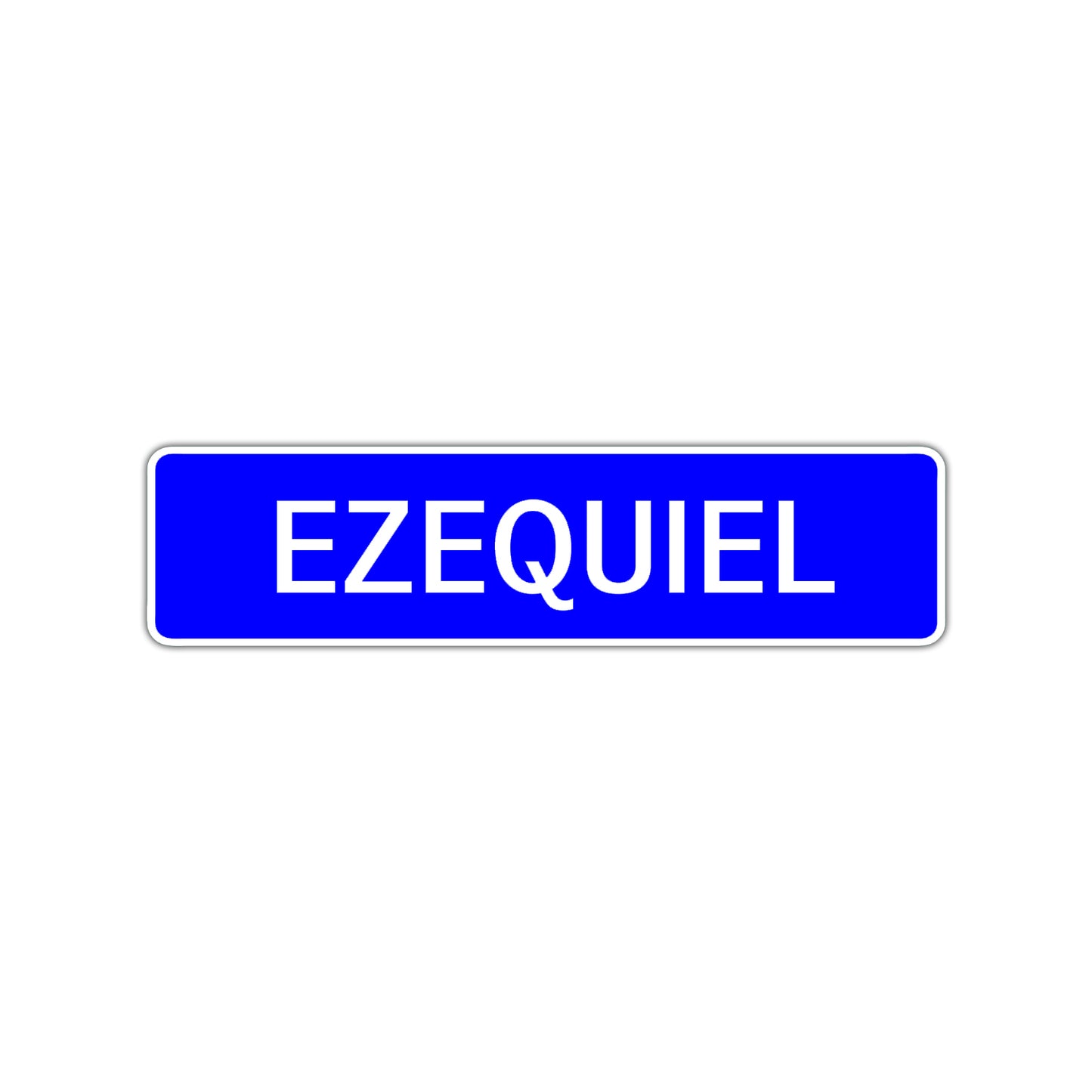 Ezequiel Street Sign Children Name Room Plate