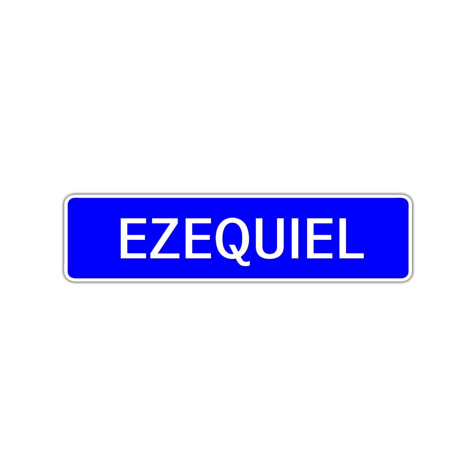 Ezequiel Street Sign Children Name Room Plate