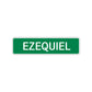 Ezequiel Street Sign Children Name Room Plate