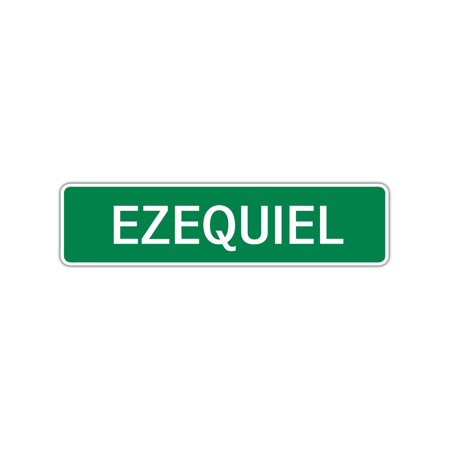 Ezequiel Street Sign Children Name Room Plate