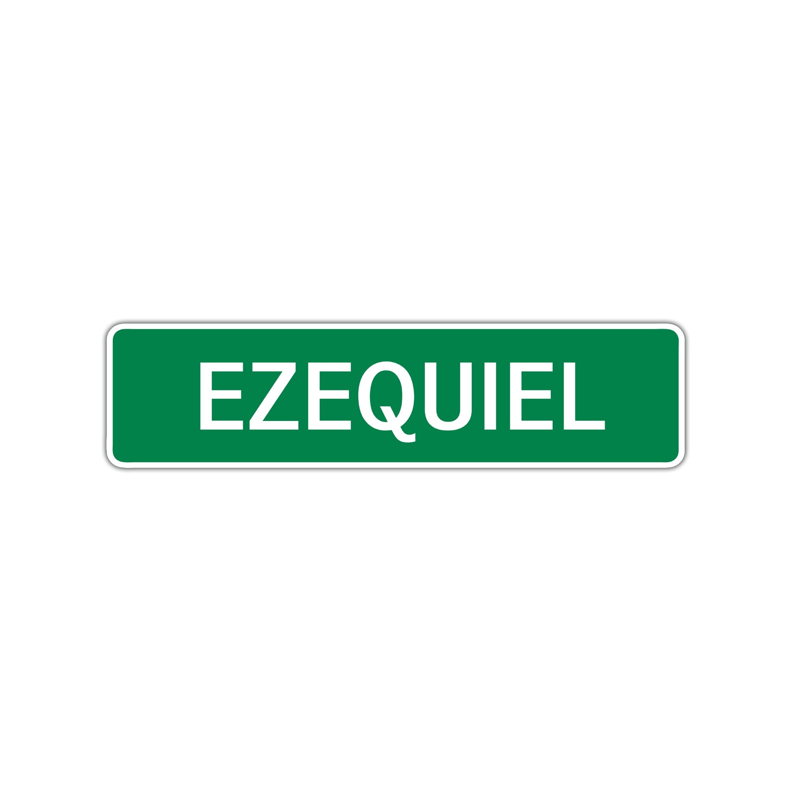 Ezequiel Street Sign Children Name Room Plate
