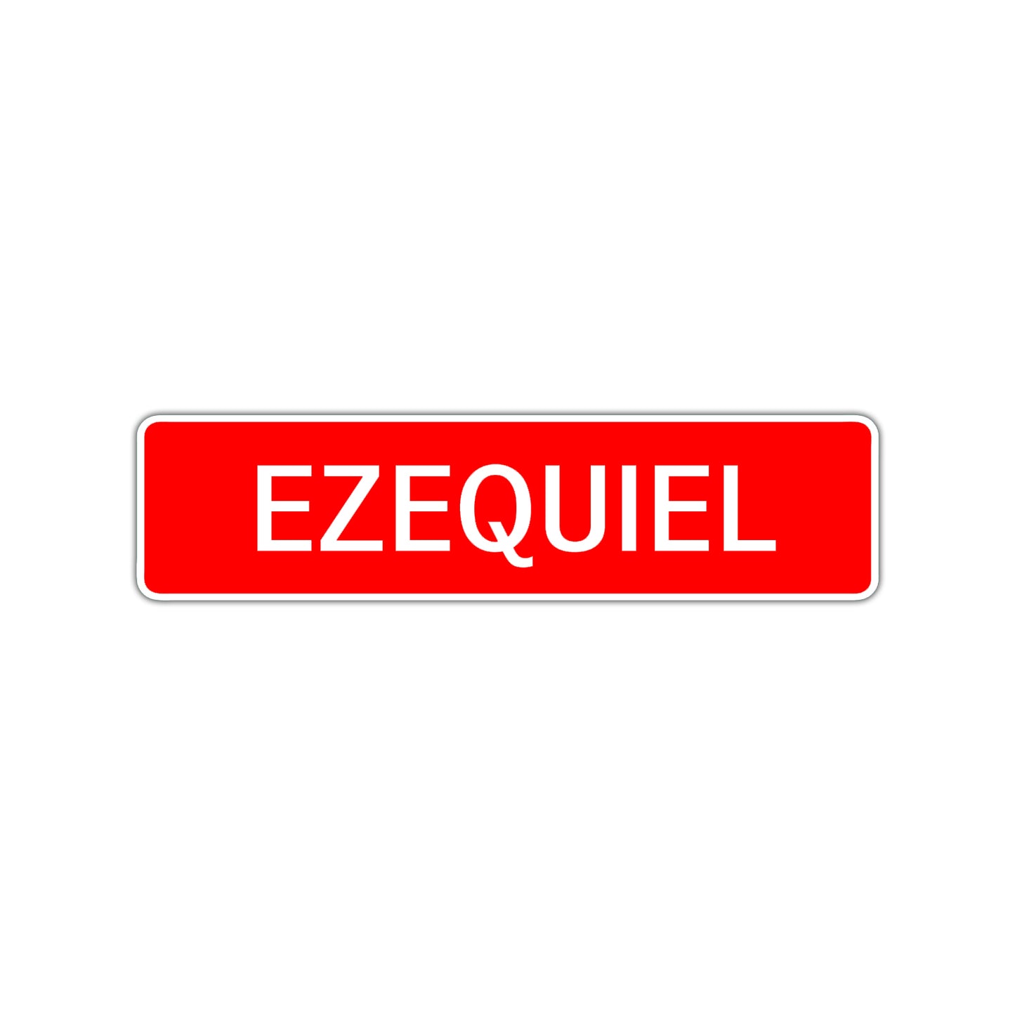 Ezequiel Street Sign Children Name Room Plate