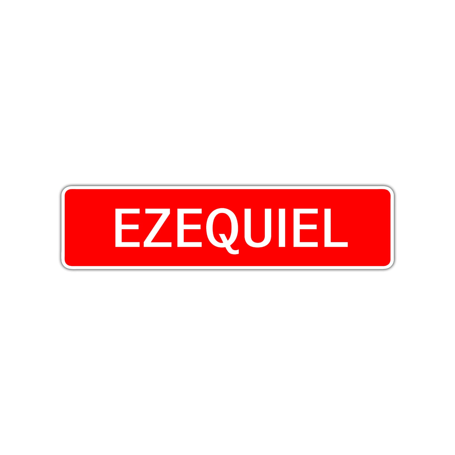 Ezequiel Street Sign Children Name Room Plate