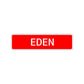 Eden Street Sign Children Name Room Plate