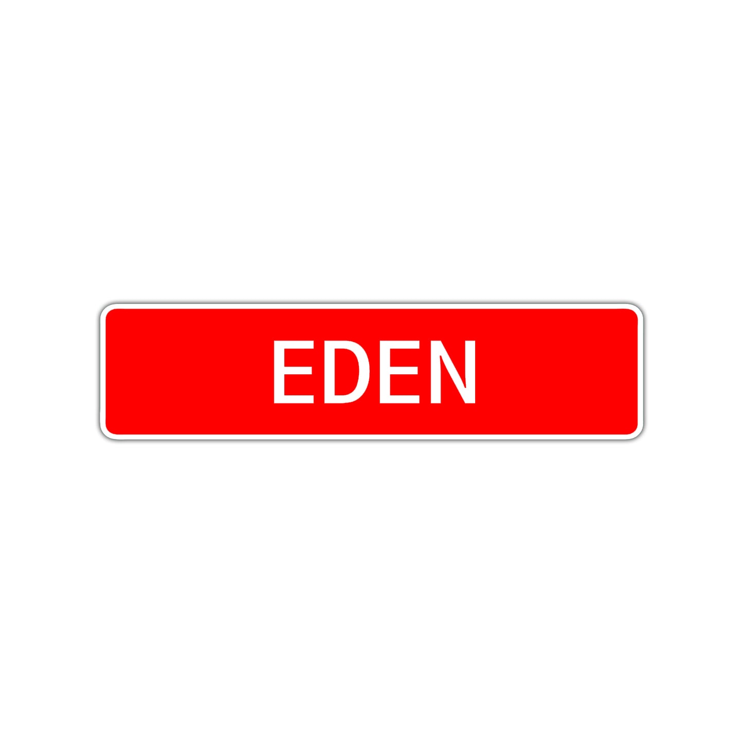 Eden Street Sign Children Name Room Plate