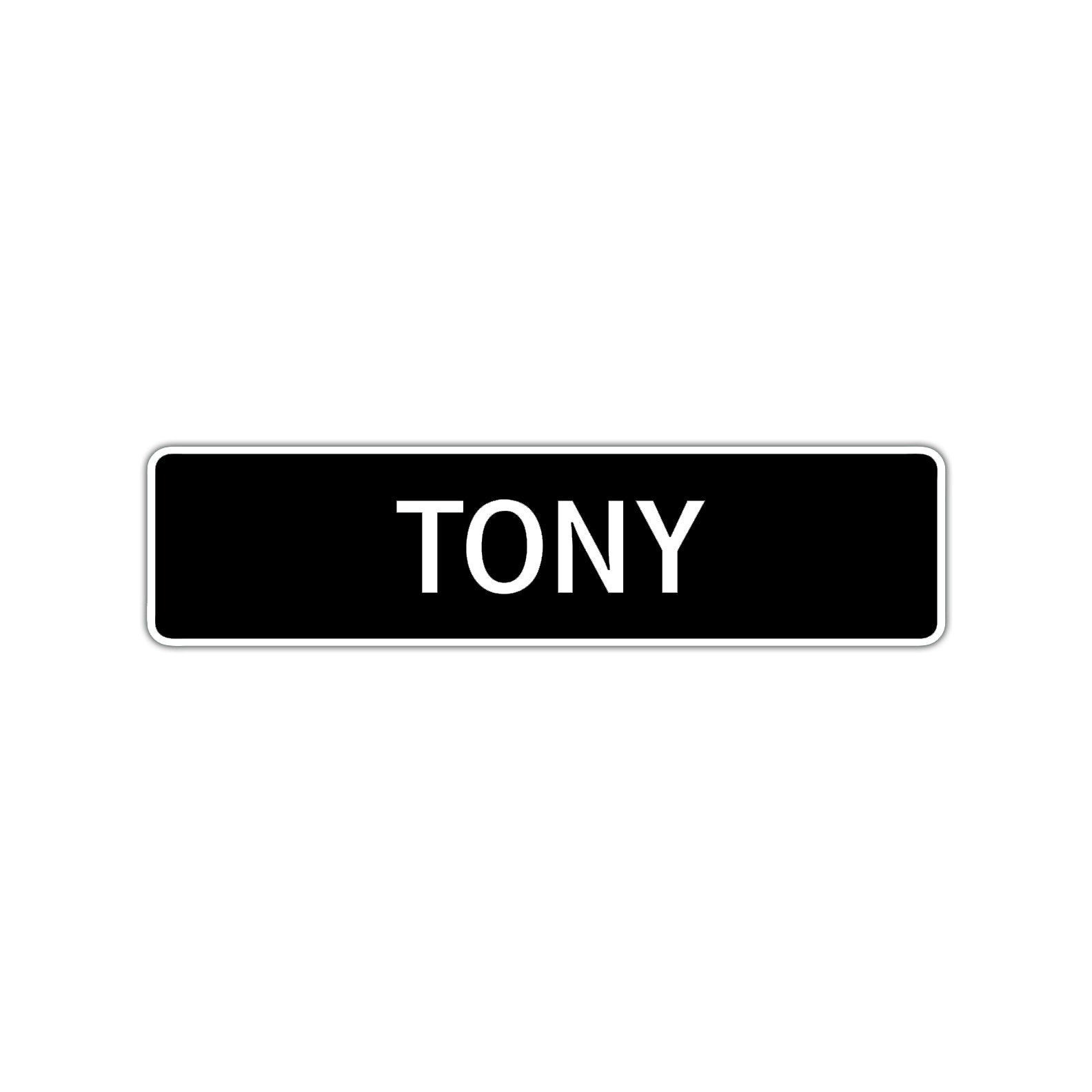 Tony Signs Tony Street Sign Children Name Room Plate - Sign Fever