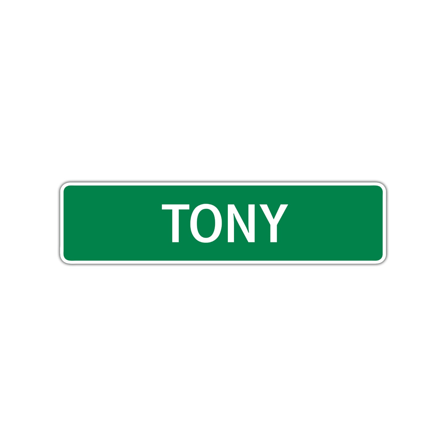 Tony Street Sign Children Name Room Plate