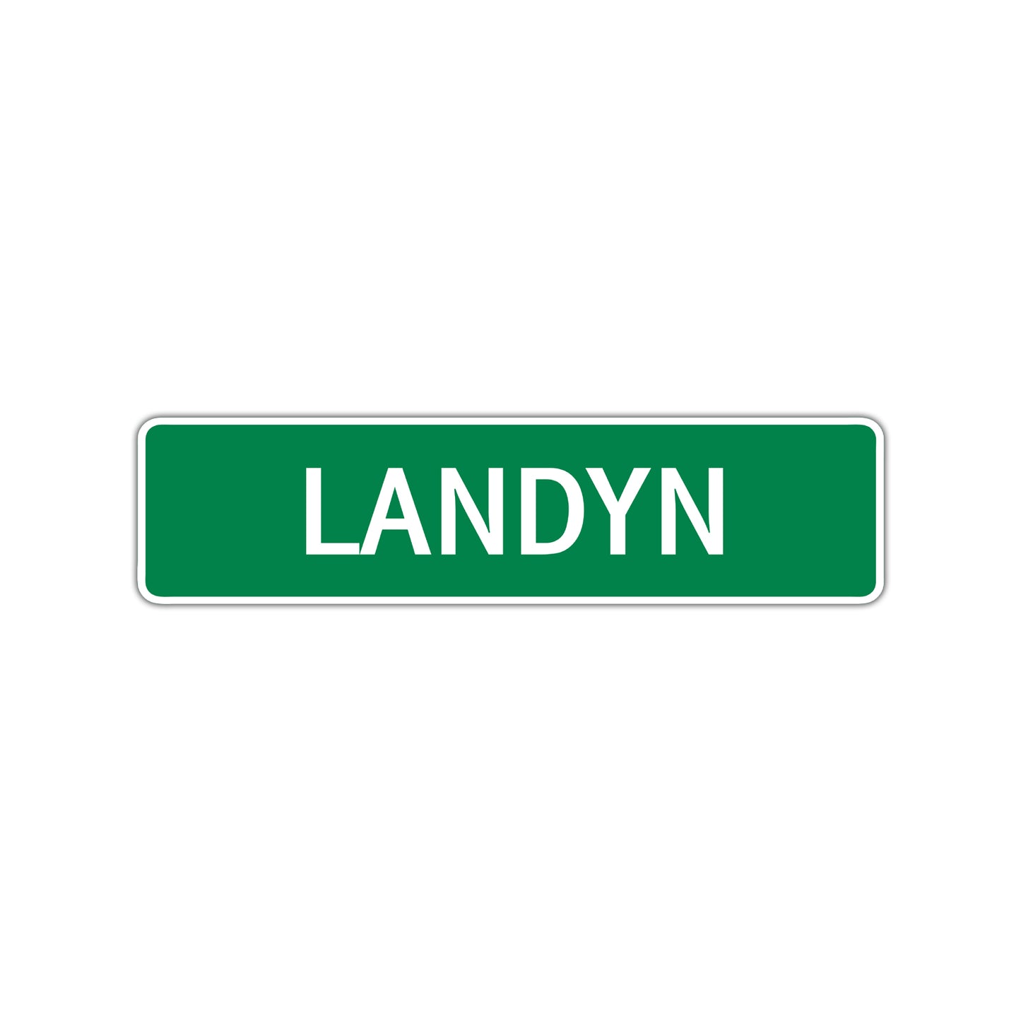 Landyn Street Sign Children Name Room Plate