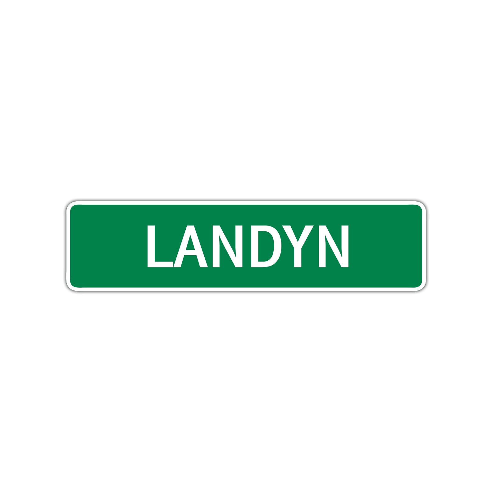 Landyn Street Sign Children Name Room Plate