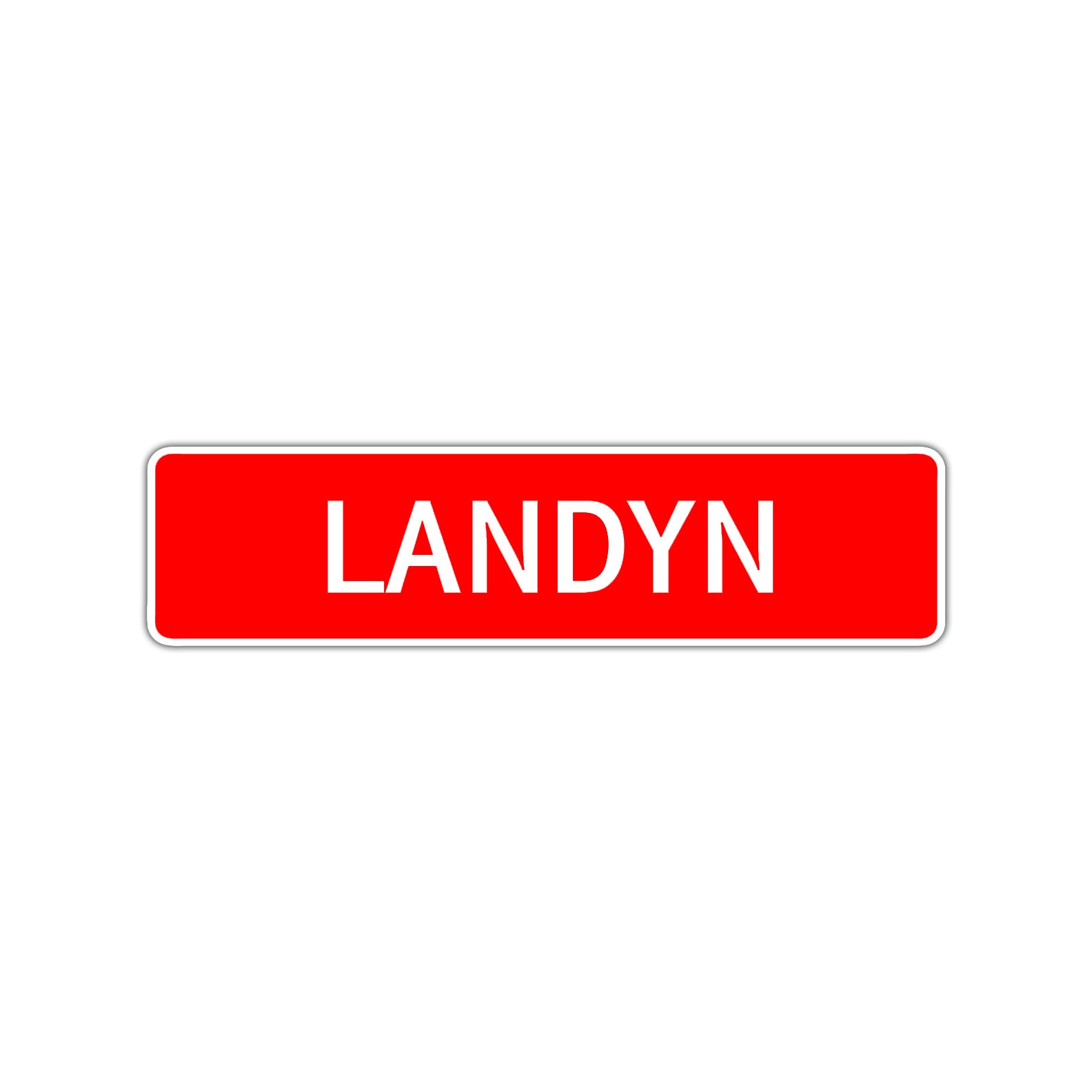 Landyn Street Sign Children Name Room Plate