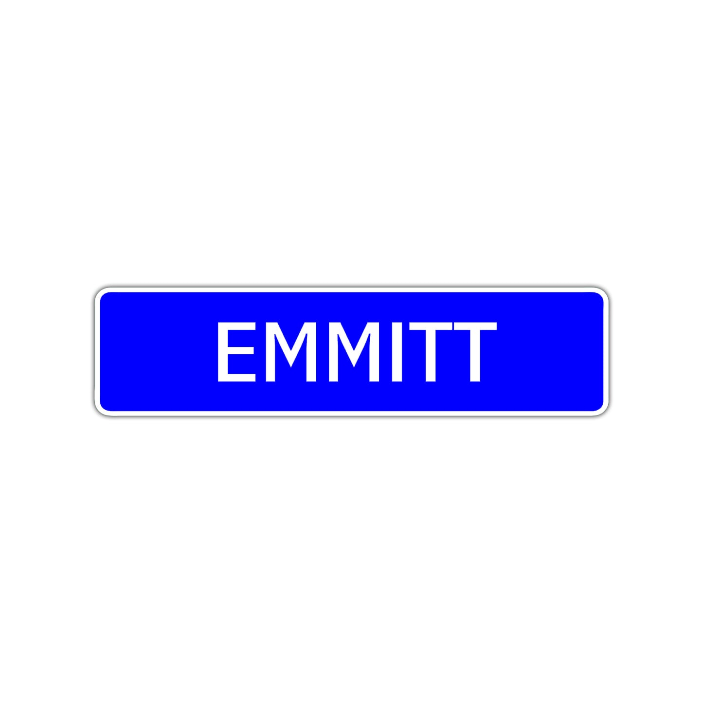 Emmitt Street Sign Children Name Room Plate