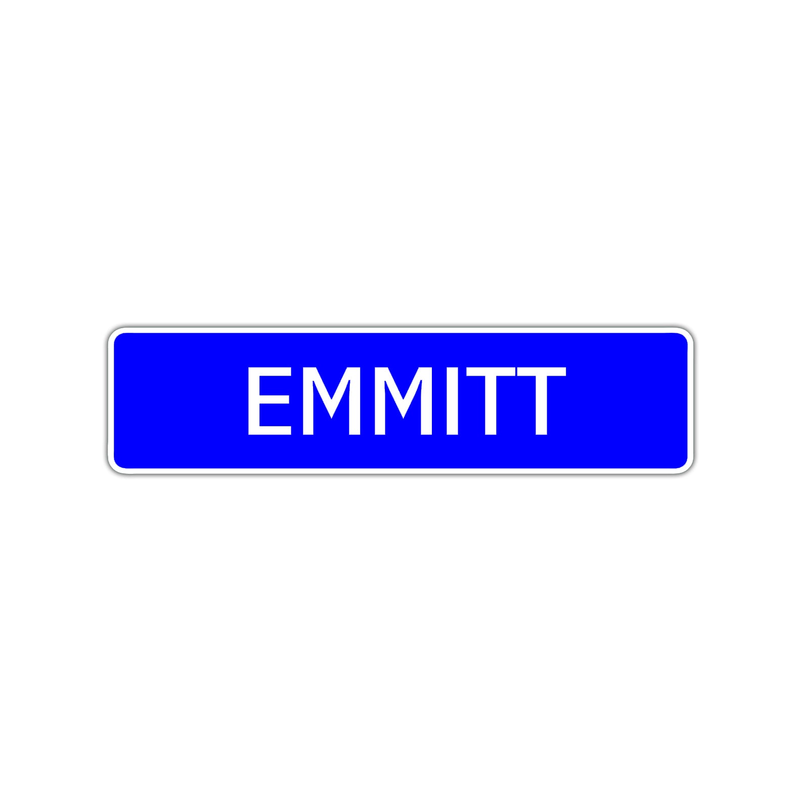 Emmitt Street Sign Children Name Room Plate