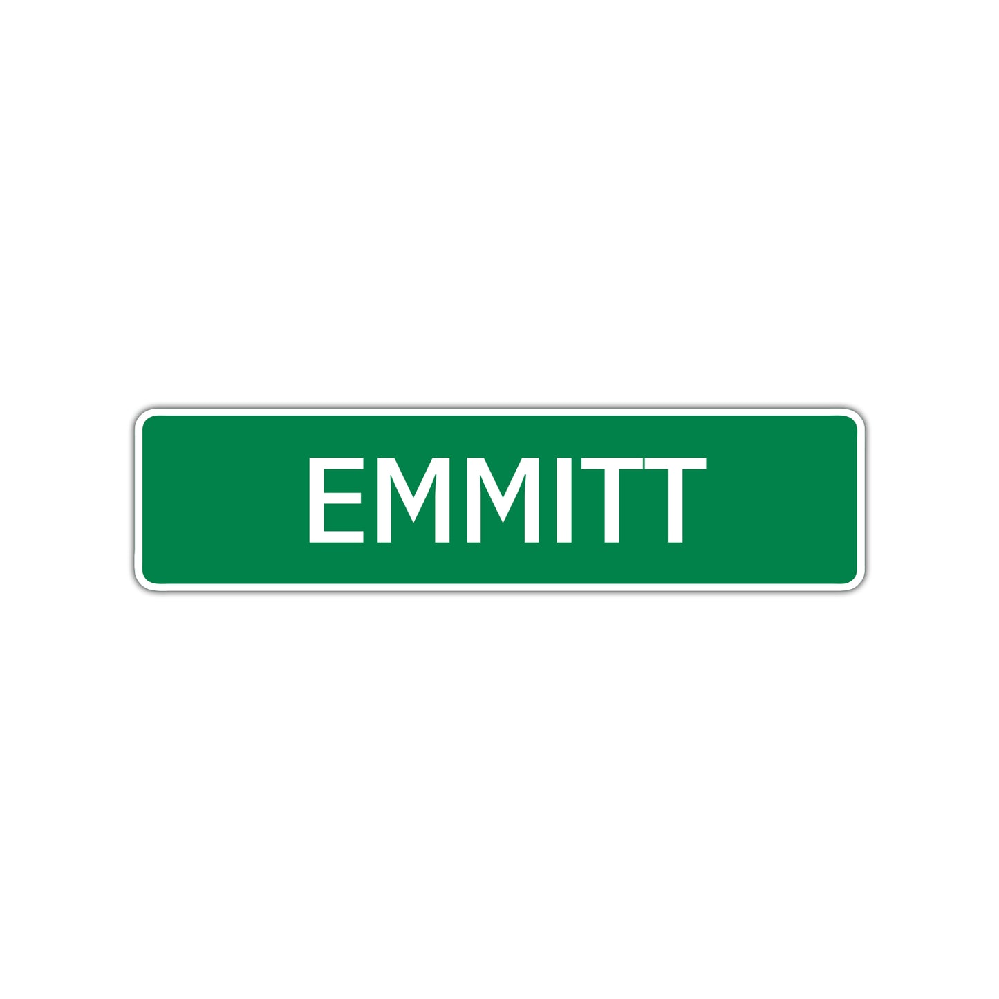 Emmitt Street Sign Children Name Room Plate