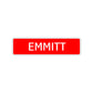 Emmitt Street Sign Children Name Room Plate