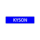 Kyson Street Sign Children Name Room Plate