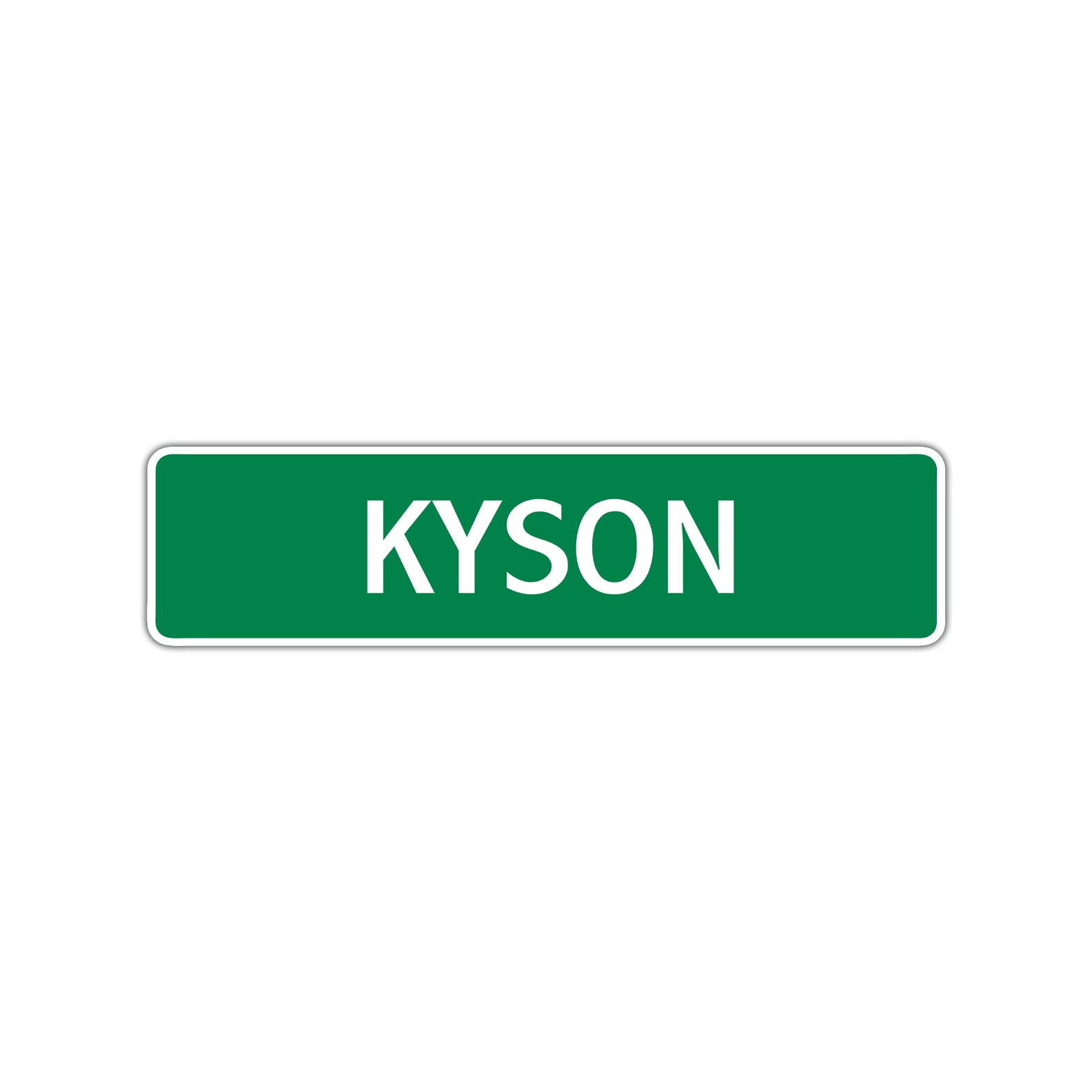 Kyson Street Sign Children Name Room Plate