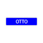 Otto Street Sign Children Name Room Plate
