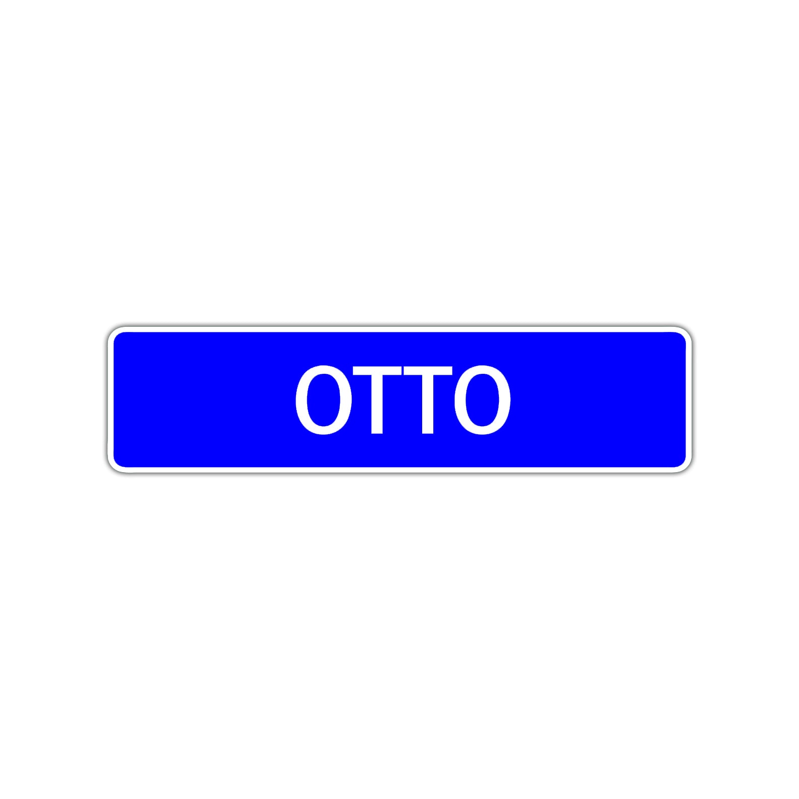 Otto Street Sign Children Name Room Plate